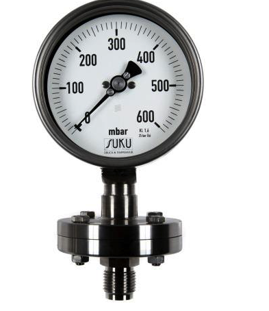 Đồng hồ áp suất hóa chất | đồng hồ đo áp suất 0-1 bar 0-4 bar - 1